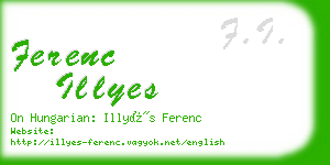 ferenc illyes business card